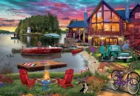 Jigsaw Puzzle lake house