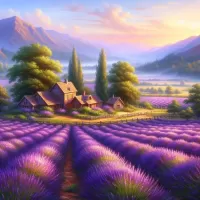 パズル Lavender fields