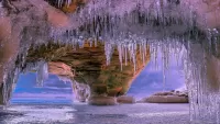 Пазл Ледяной потолок пещеры