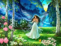 Jigsaw Puzzle Forest fairy