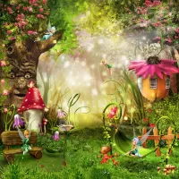Jigsaw Puzzle Forest fairies