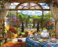 Jigsaw Puzzle Summer tea party
