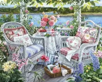 Jigsaw Puzzle Summer tea party