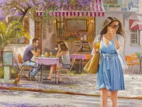 Jigsaw Puzzle Summer cafe