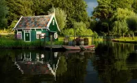 Jigsaw Puzzle Summer house by the pond