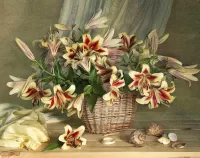 Слагалица Lilies in a basket