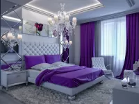 Rompecabezas Purple bedroom