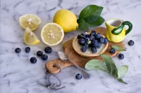 Quebra-cabeça Lemons and blueberries