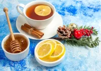 Zagadka Lemon tea with honey