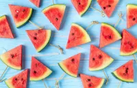 Jigsaw Puzzle The slices of watermelon