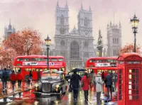 Jigsaw Puzzle London in the red CEE