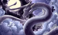 Rompecabezas Moon dragon