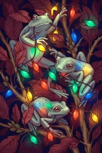Jigsaw Puzzle Frog holiday