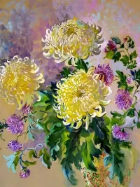 Rompecabezas Chrysanthemums magic