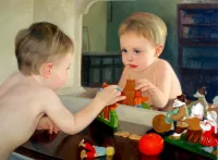 Jigsaw Puzzle The boy and the mirror