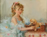 Jigsaw Puzzle Little lady