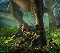Quebra-cabeça small tyrannosaurus