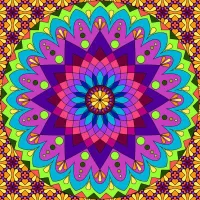 Jigsaw Puzzle Mandala of Joy