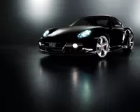 Rompecabezas Car on black background