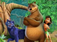 Quebra-cabeça Mowgli with friends