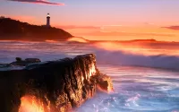 パズル Lighthouse at sunset