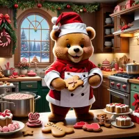 Слагалица Little bear is cooking