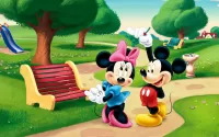 Puzzle Mickey and Minnie