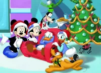 Quebra-cabeça Mickey mouse and Christmas.
