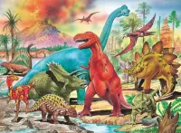 Quebra-cabeça dinosaur world