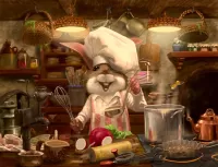 Jigsaw Puzzle Mouse cook