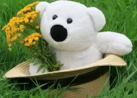 Quebra-cabeça Teddy bear in a hat
