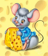Jigsaw Puzzle Mouse and cheese