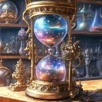 Jigsaw Puzzle Mystical hourglass