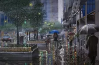 パズル Misty Rain on the Avenue