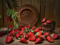Quebra-cabeça Many strawberries