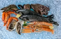 Jigsaw Puzzle Seafood on ice