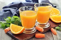 Пазл Морковно-апельсиновый сок