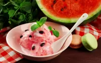 Bulmaca Ice cream and watermelon