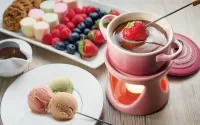 Rätsel ice cream and fondue