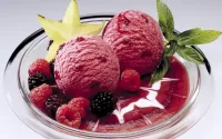 Jigsaw Puzzle Ice cream with berries