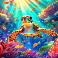 Puzzle sea turtle