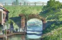 Пазл Мост через речку