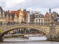 Jigsaw Puzzle Bridge in Ghent