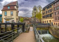 Jigsaw Puzzle Bridge in Strasbourg