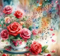 Пазл Музыка цветов