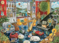 Jigsaw Puzzle Music room