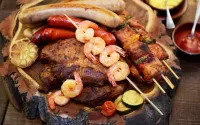 Zagadka Meat and shrimp