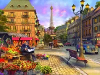 Jigsaw Puzzle At the Paris street