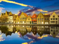 Quebra-cabeça Bruges waterfront