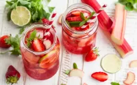 Puzzle Drink with rhubarb
